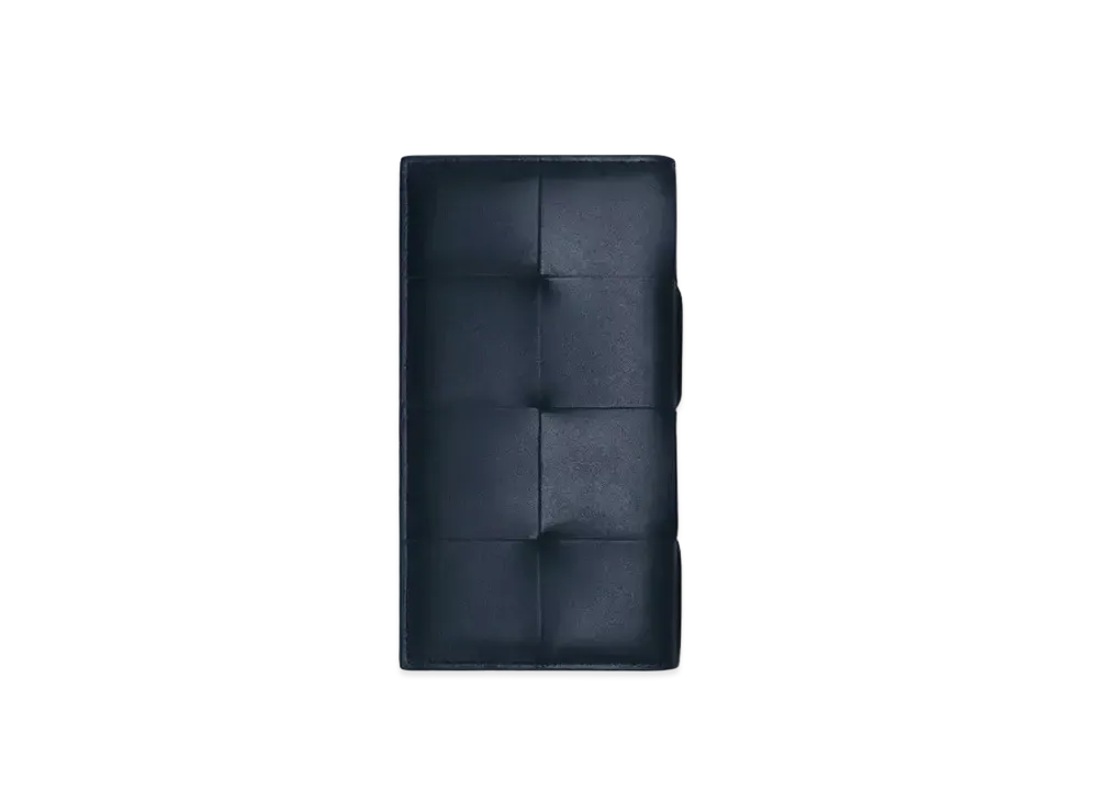 Bottega Veneta Casette Maxi Intrecciato Calfskin Bi-fold Long Wallet "Space"