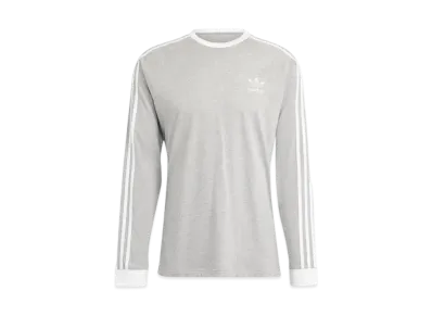 adidas Adicolor Classics Three Stripes Long Sleeve T-Shirt "Medium Gray Heather"