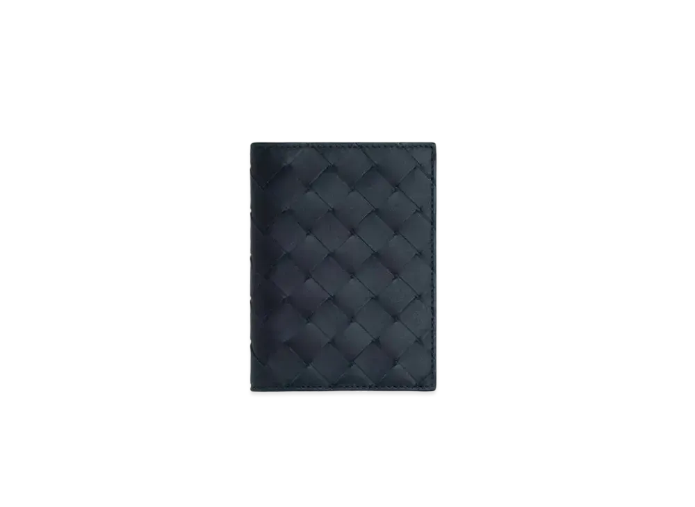Bottega Veneta Intrecciato Calfskin Bi-fold Flap Wallet "Space/Cob"