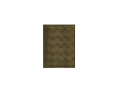 Bottega Veneta Intrecciato Calfskin Bi-fold Flap Wallet "Mud"