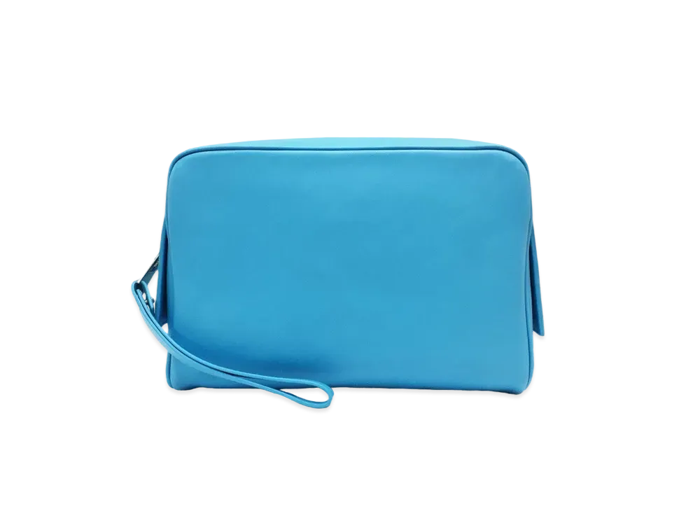 Bottega Veneta Calfskin Large Clutch Bag "Sky Blue"