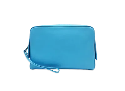 Bottega Veneta Calfskin Large Clutch Bag "Sky Blue"