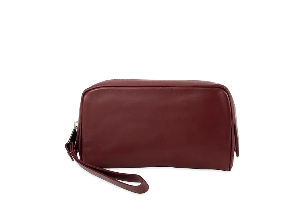 Bottega Veneta Intrecciato Small Calfskin Pouch "Bordeaux"