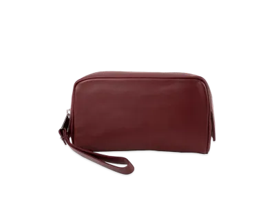 Bottega Veneta Intrecciato Small Calfskin Pouch "Bordeaux"
