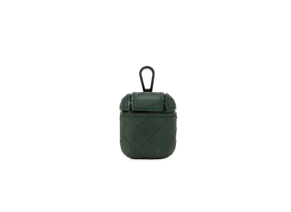 Bottega Veneta Intrecciato Calfskin AirPods Case "Pine"