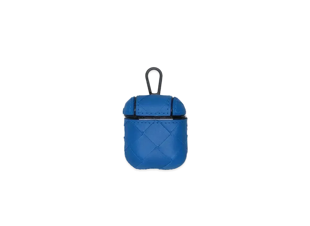 Bottega Veneta Intrecciato Calfskin AirPods Case "Blue"