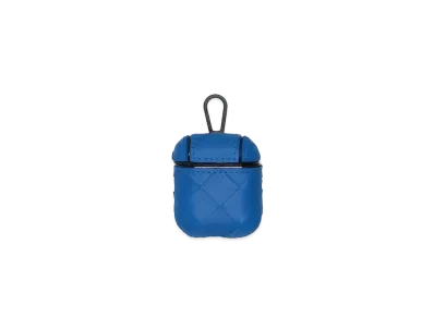 Bottega Veneta Intrecciato Calfskin AirPods Case "Blue"