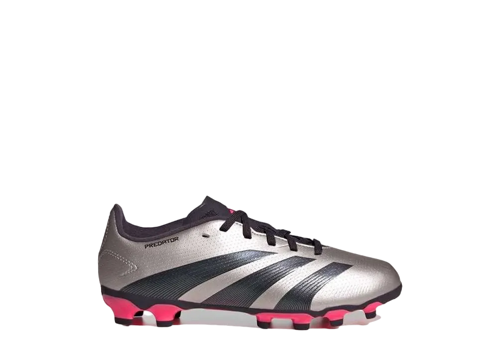 アディダス PS プレデター リーグ HG/AG "プラチナメタリック/オーロラブラック/ターボ" (キッズ)