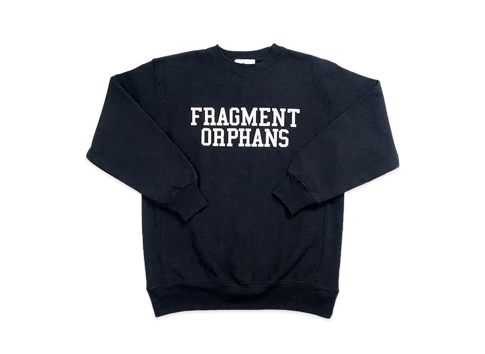 FRAGMENT x M.LEAGUE 「Fragment Orphans」Crew Neck Sweat "Black"