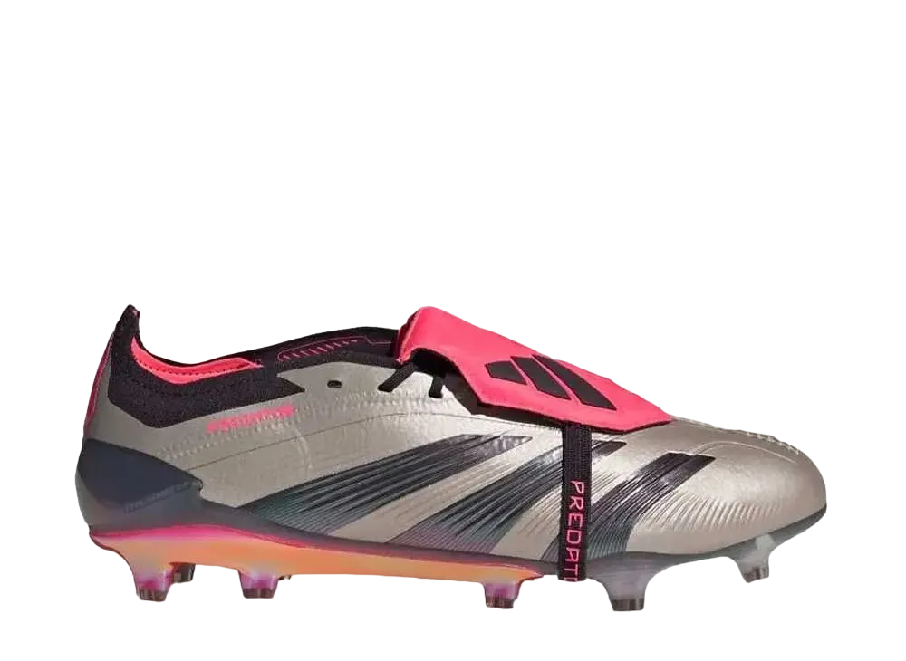 adidas Predator Elite Fold Over Tongue FG "Platina Metallic/Aurora Black/Carbon"
