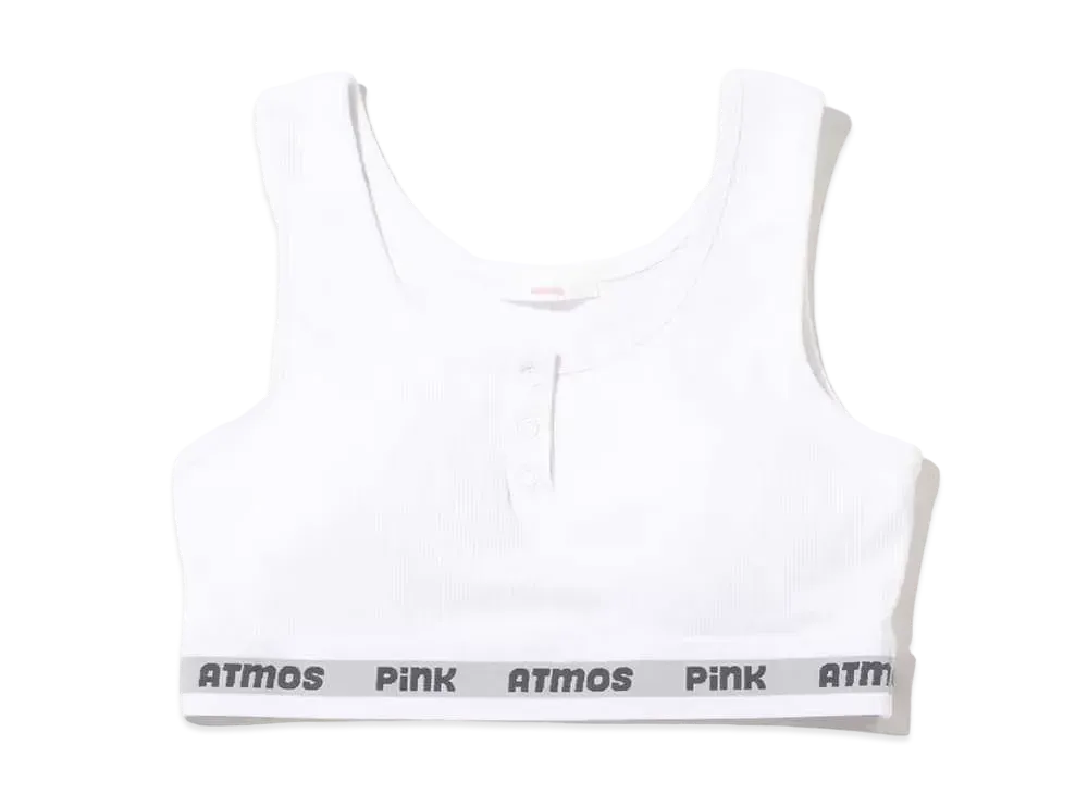 atmos pink Basic Short Rib Tank "White"