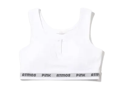atmos pink Basic Short Rib Tank "White"