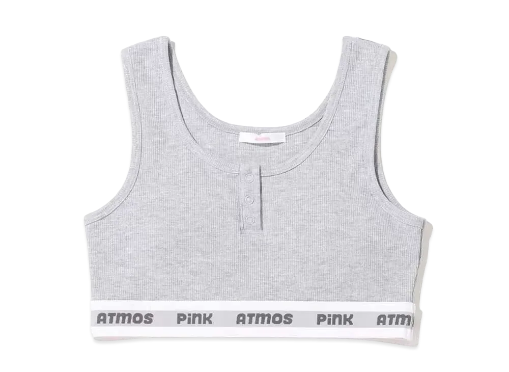 atmos pink Basic Short Rib Tank "Gray"