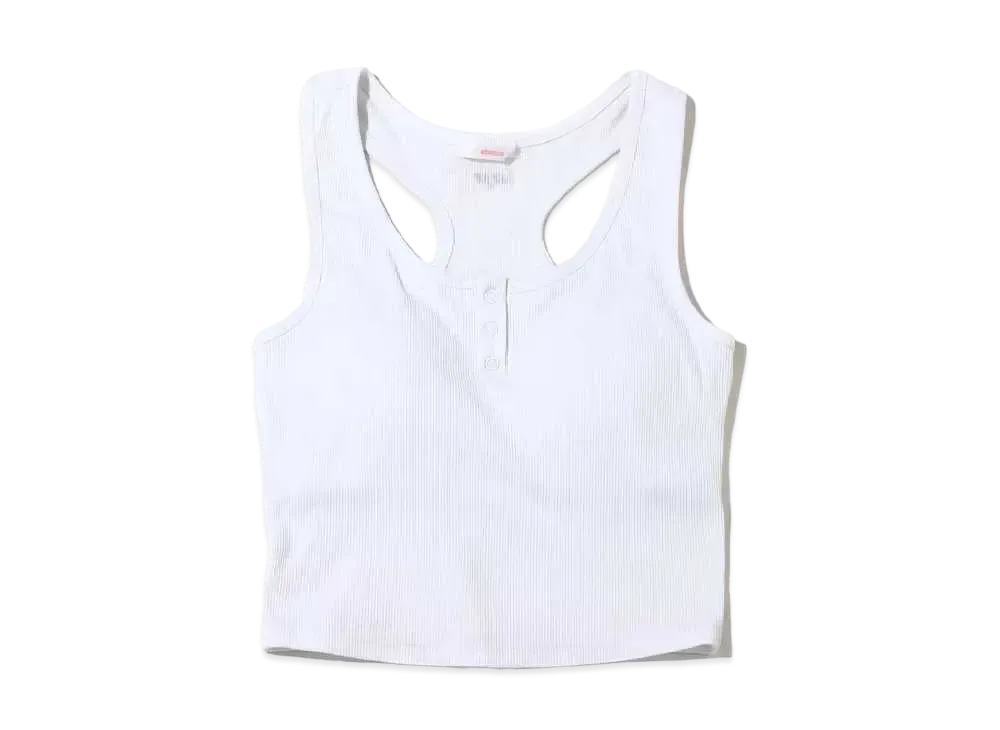 atmos pink Basic Rib Tank "White"