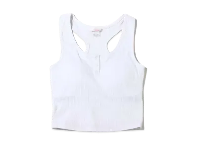 atmos pink Basic Rib Tank "White"