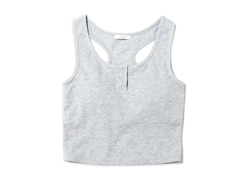 atmos pink Basic Rib Tank "Gray"