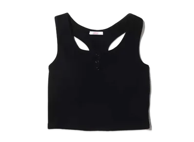 atmos pink Basic Rib Tank "Black"