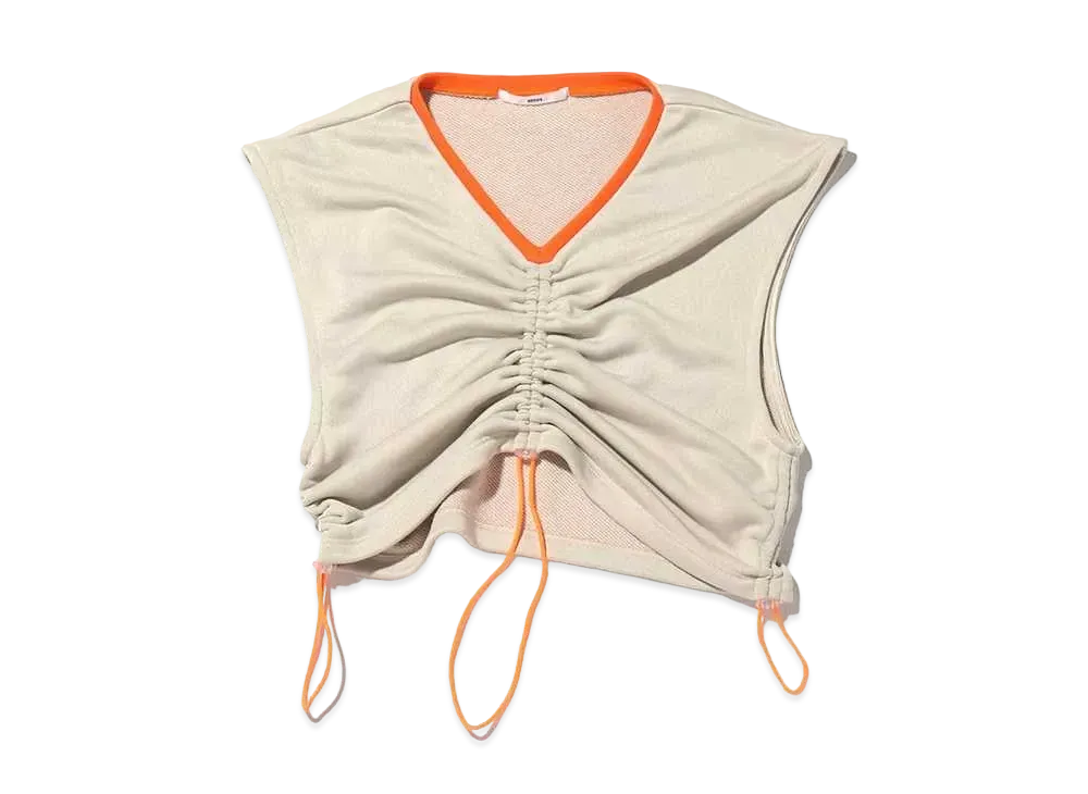 atmos pink Teleco Ruched Tops "Beige"