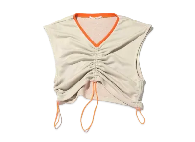 atmos pink Teleco Ruched Tops "Beige"