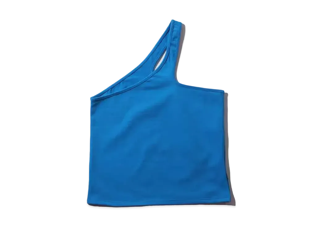 atmos pink One Shoulder Tank "Blue"