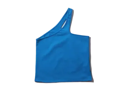 atmos pink One Shoulder Tank "Blue"