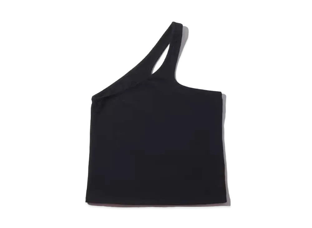 atmos pink One Shoulder Tank "Black"