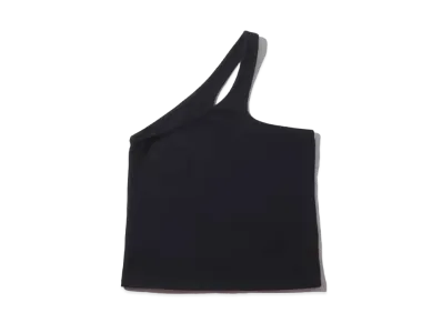 atmos pink One Shoulder Tank "Black"