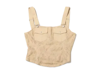 atmos pink Corset Fuu Lace Tank "Beige"