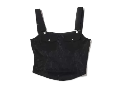 atmos pink Corset Fuu Lace Tank "Black"