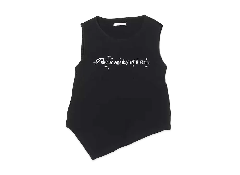 atmos pink Open Back Tank Top "Black"