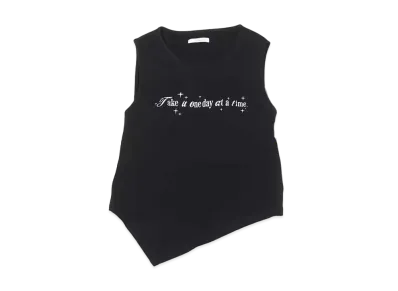 atmos pink Open Back Tank Top "Black"