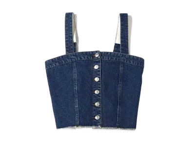 atmos pink Denim Bustier "Indigo"