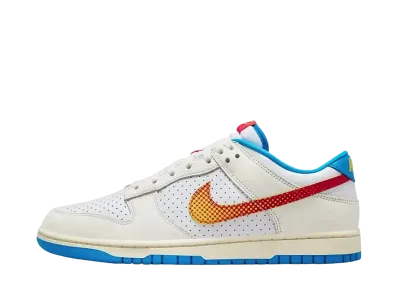 Nike Dunk Low Harlem Globetrotters "Sail/University Red/Tour Yellow/Photo Blue/White"