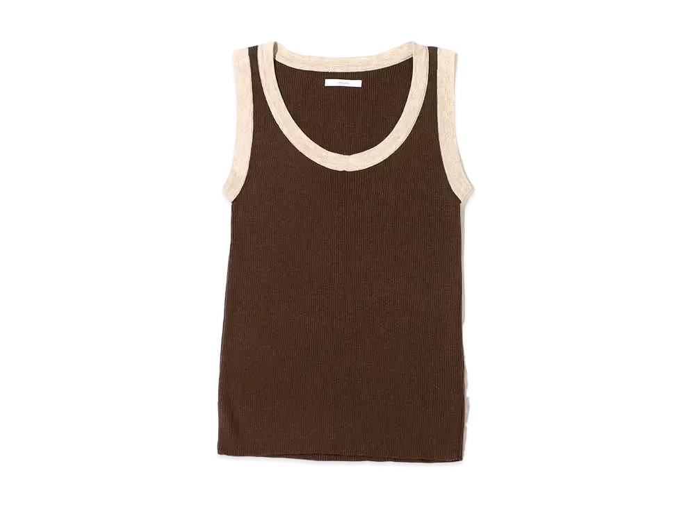 atmos pink Bicolor Tank Top "Brown"