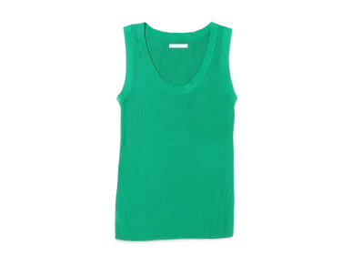 atmos pink Basic Ribbed Tank Top "Green"