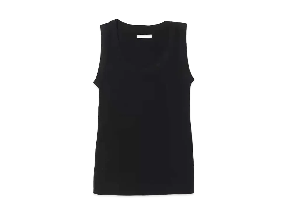 atmos pink Basic Ribbed Tank Top "Black"