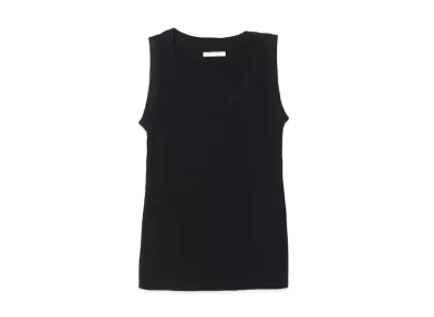atmos pink Basic Ribbed Tank Top "Black"