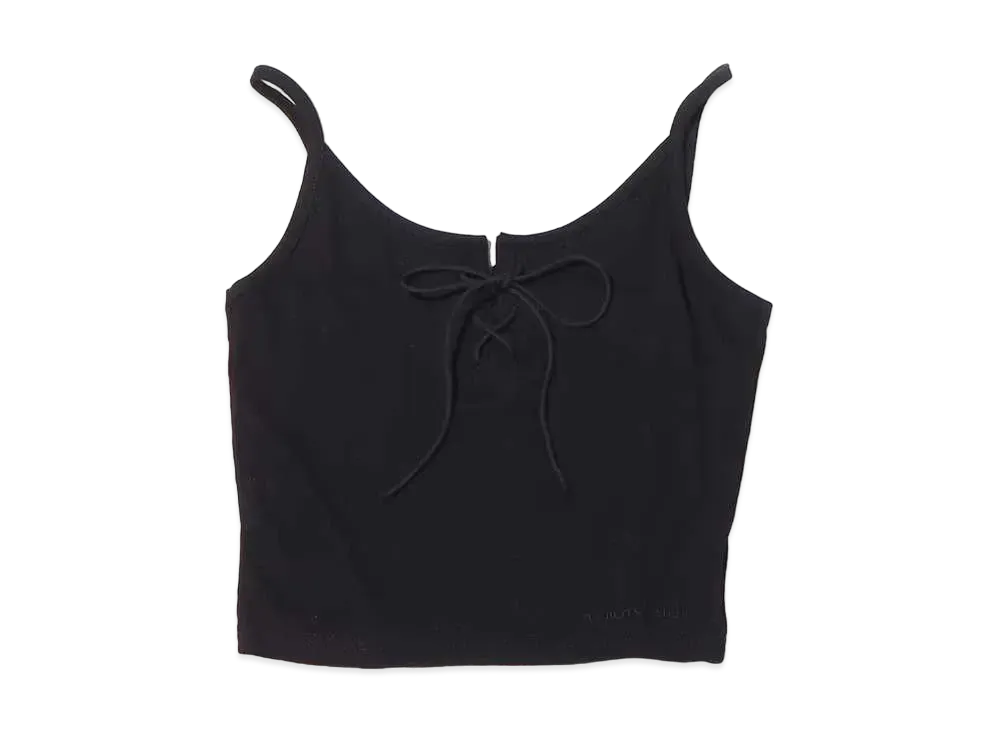 atmos pink Lace Up Cami "Black"