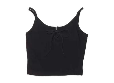 atmos pink Lace Up Cami "Black"