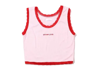 atmos pink High Lace Tank Top "Pink"