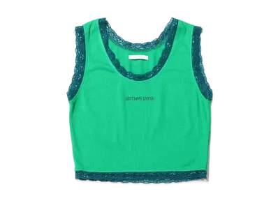 atmos pink High Lace Tank Top "Green"