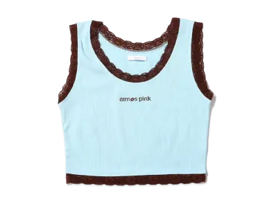 atmos pink High Lace Tank Top "Sax"