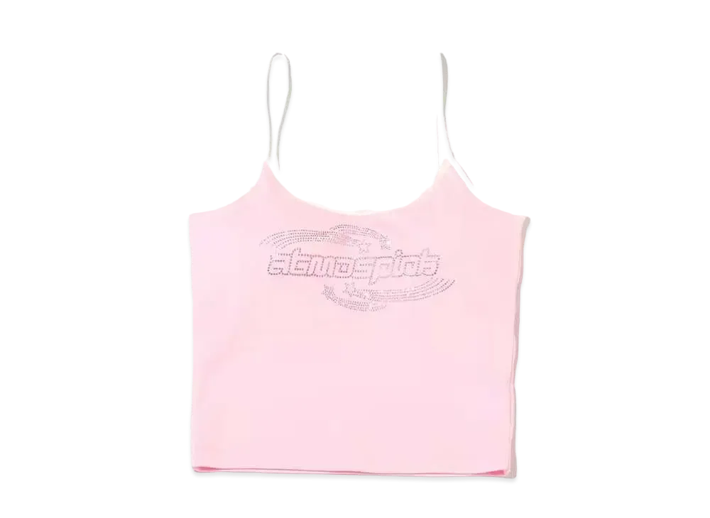 atmos pink Rhinestone Logo Camisole "Pink"