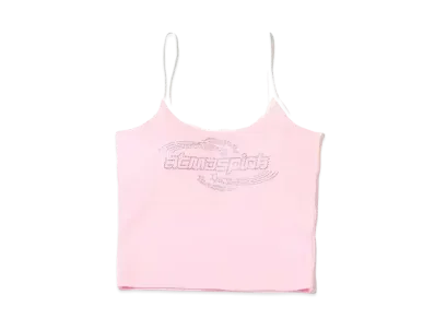 atmos pink Rhinestone Logo Camisole "Pink"