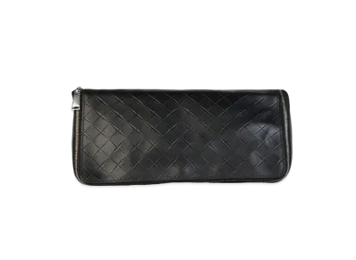 Bottega Veneta Intrecciato Calfskin Cosmetic Pouch "Black"