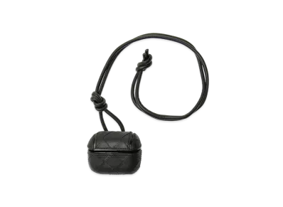 Bottega Veneta Intrecciato Calfskin AirPods Pro Case "Black"