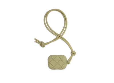 Bottega Veneta Intrecciato Rubber Silicon Airpods Pro Case "Travertine"