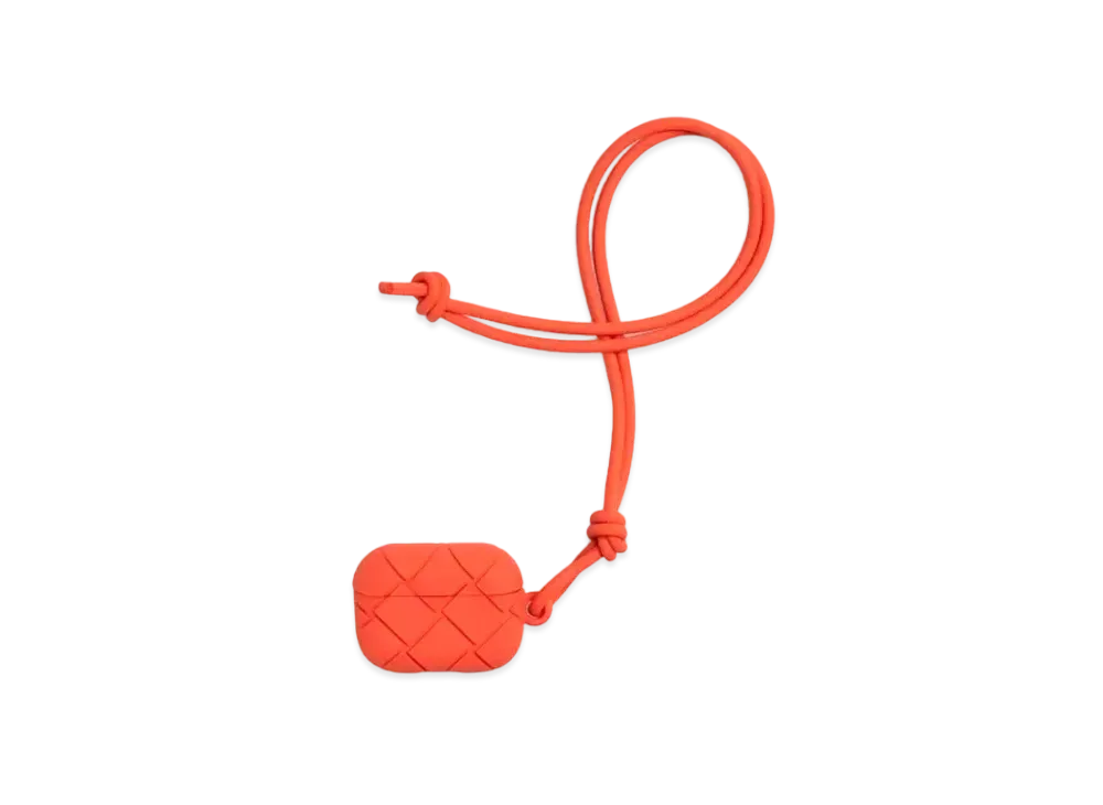 Bottega Veneta Intrecciato Rubber Silicon Airpods Pro Case "Sunburst"