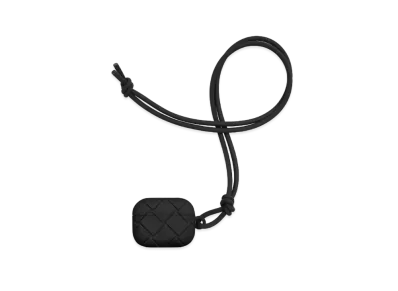 Bottega Veneta Intrecciato Rubber Silicon Airpods Pro Case "Black"