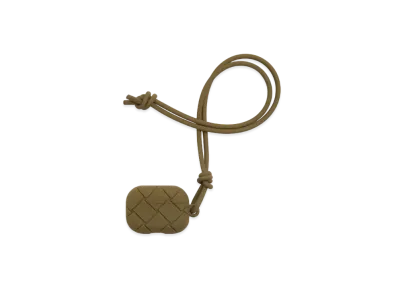 Bottega Veneta Intrecciato Rubber Silicon Airpods Pro Case "Mud"